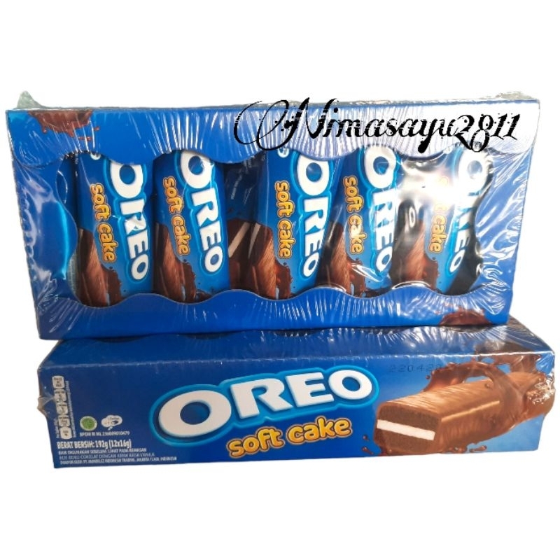 

Oreo Soft Cake / Biskuat Bolu / Keju Cake 1 Box isi 12pcs