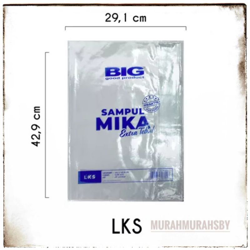

BIG sampu buku plastik mika tebal 60 mikron ukuran FOLIO 20pcs