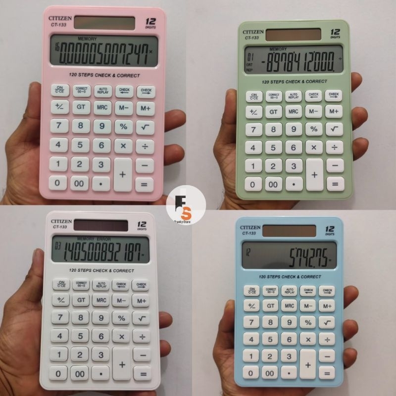 

Kalkulator Dagang Chek Cek Ulang 12 Digit Warna Warni Fancy Pastel Tipe 133 Ukuran Tipis
