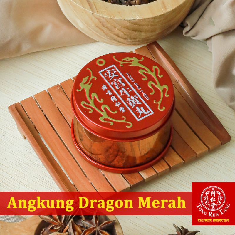 Angkung Dragon Merah Original Cina
