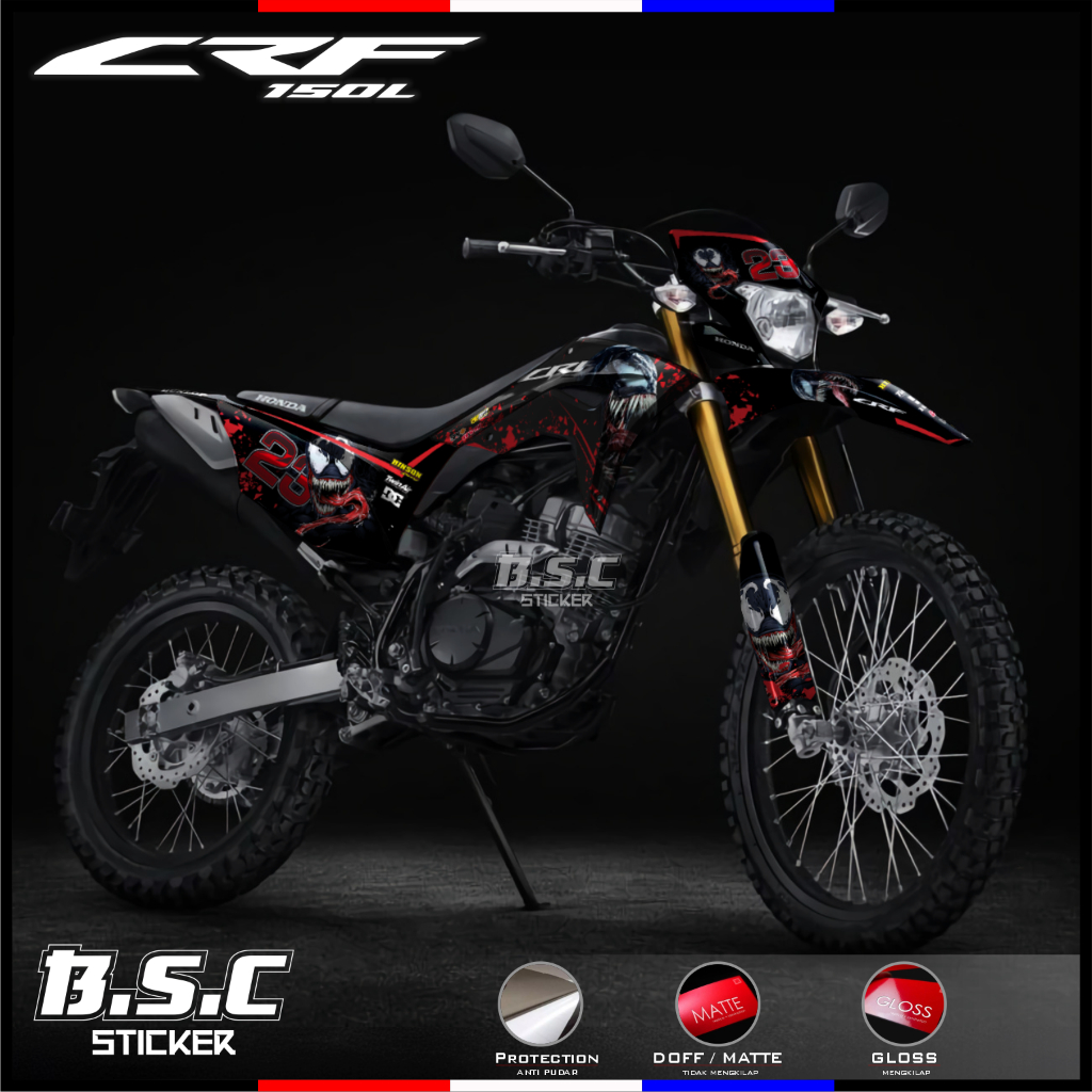 Sticker Decal FULL BODY CRF 150 L Motif Venom