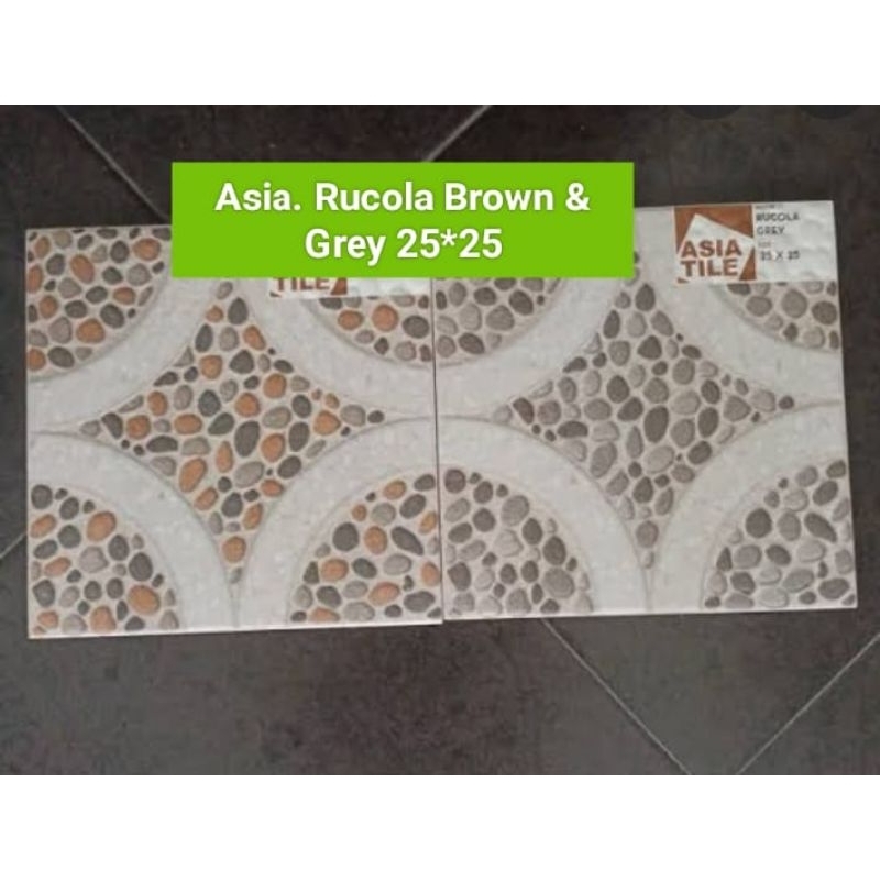 Keramik Lantai Kamar Mandi 25x25 Motif Batu