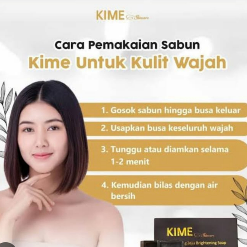 Sabun kime Sabun Viral Sabun Korea (Kime Jeju Luminizing Brightening Soap)