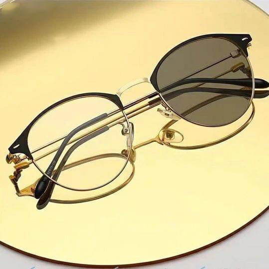 Kacamata Minus Photocromic | Bluray Antiradiasi | Kaca mata Wanita Blueray Frame Titanium Free Box D