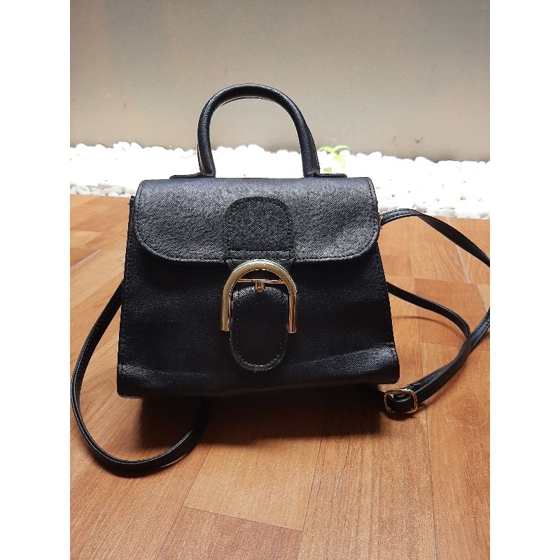 tas wanita sling bag hitam
