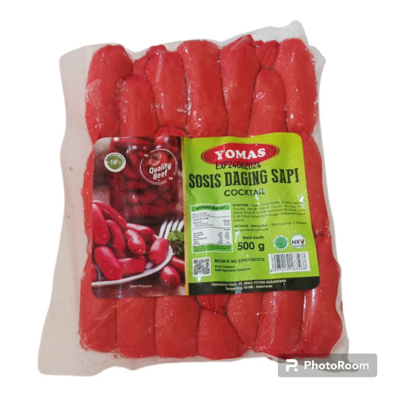 

yomnas sosis coctail merah 500gram