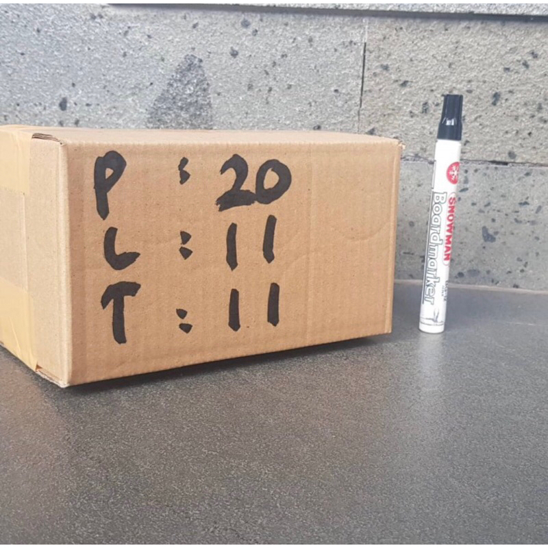 Dus uk 20x11x11 cm bekas polos packing olshop