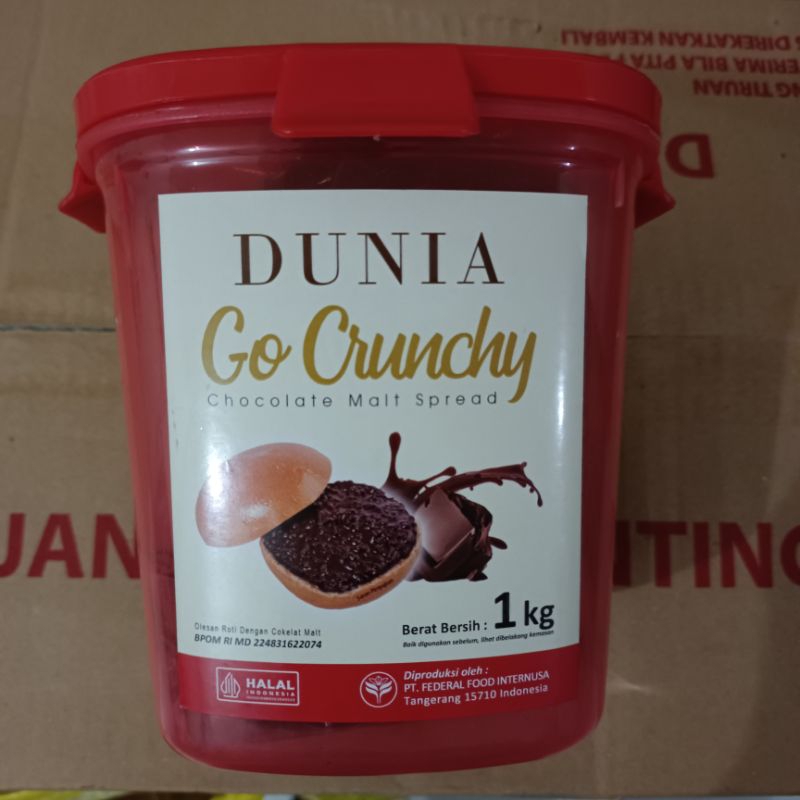 

Dunia Selai Coklat Crunchy Go Chocolate Malt 1 kg