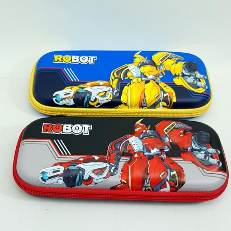 

Tempat Pensil Sleting Timbul 3D Motif Robot