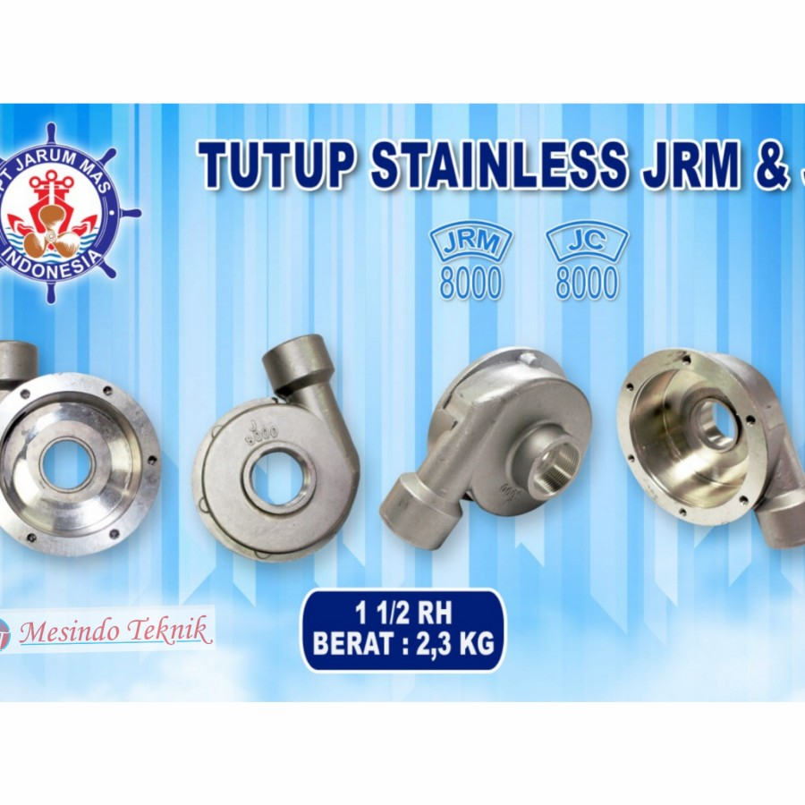 WATER PUMP PC JRM JC 8000 SPAREPART TUTUP STEINLIS
