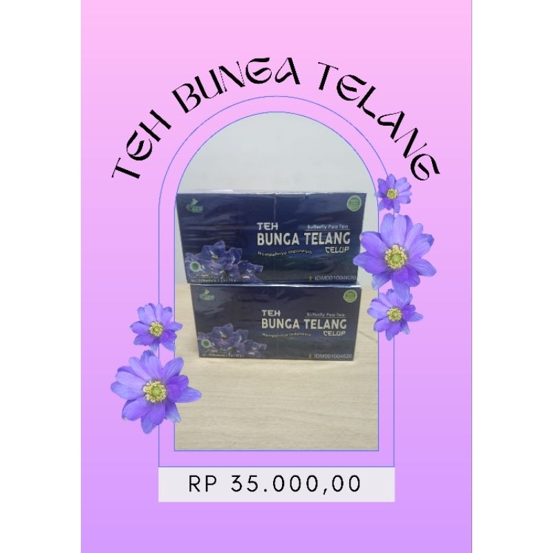 

TEH BUNGA TELANG 250 Gr/Teh Celup Herbal/Teh Biru/Butterfly Pea Tea