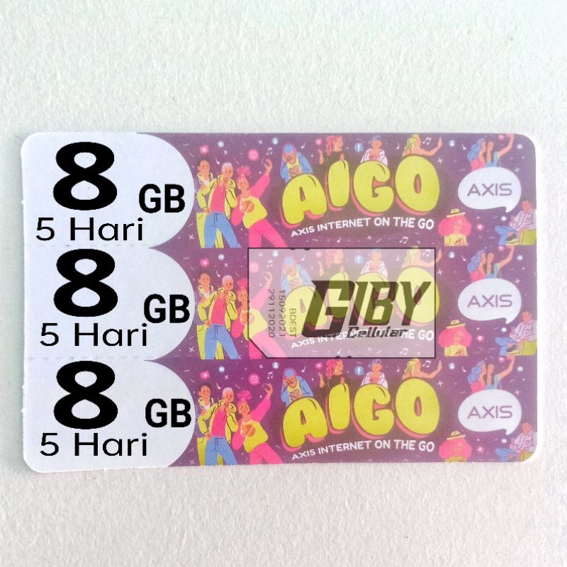 Voucher Axis 8 GB 5 Hari