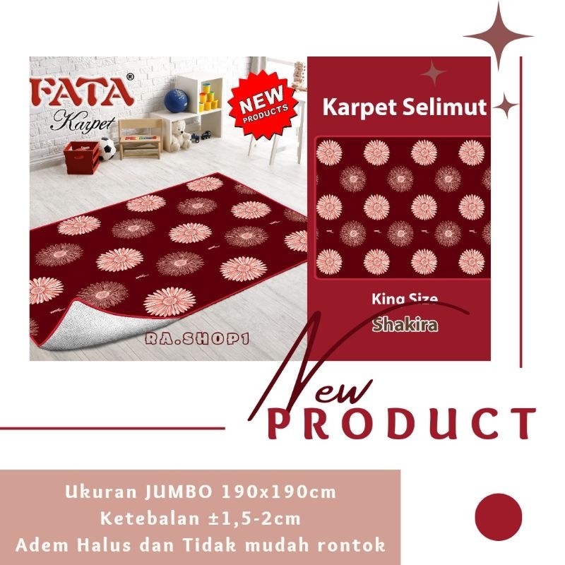 TERBARU PROMO FATA Karpet Selimut Malaysia Jumbo Halus Shakira Lollipop