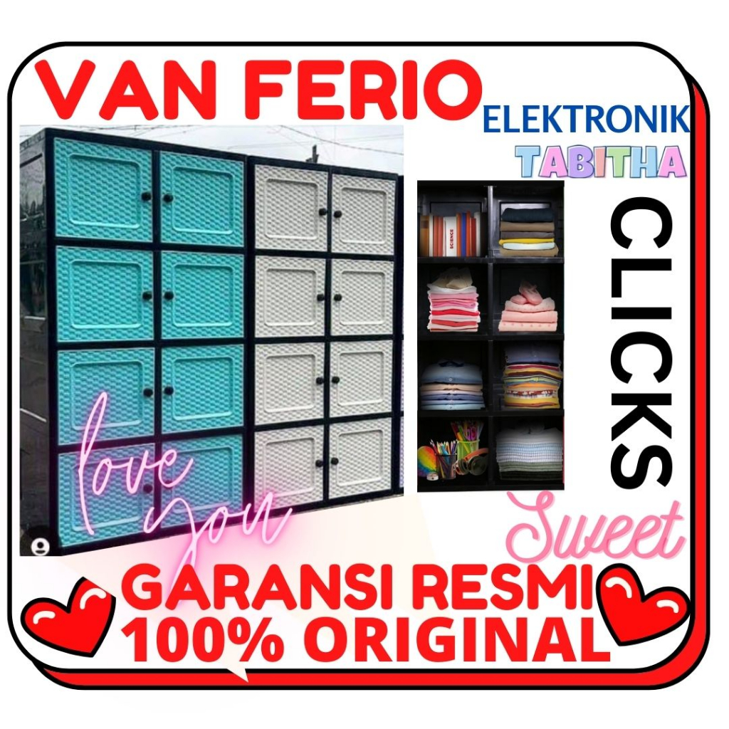 Tabitha Lemari Plastik Loker Serbaguna Lemari Mini Tabitha CLICKS