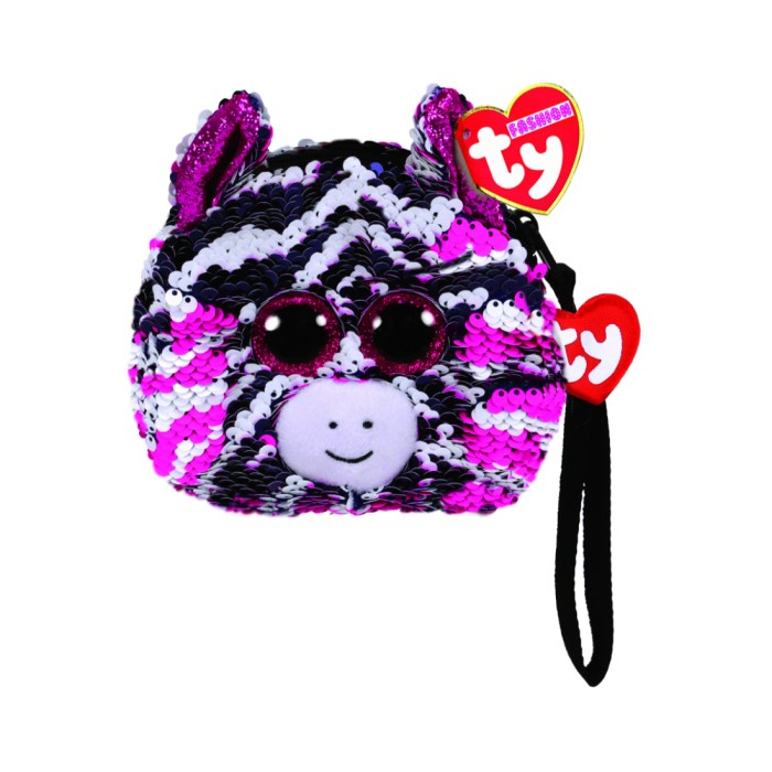 Terlaris Ty Fashion Sequins Wristlet Zoey Zebra Tas Dompet Boneka Anak