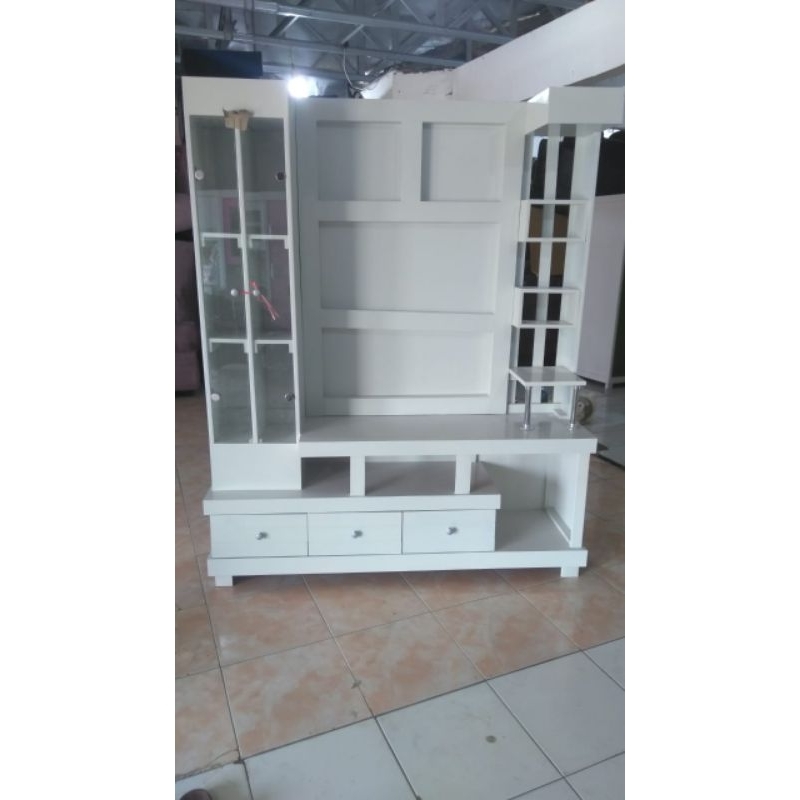 Buffet TV Rak TV Partisi Pajangan Hias Tinggi