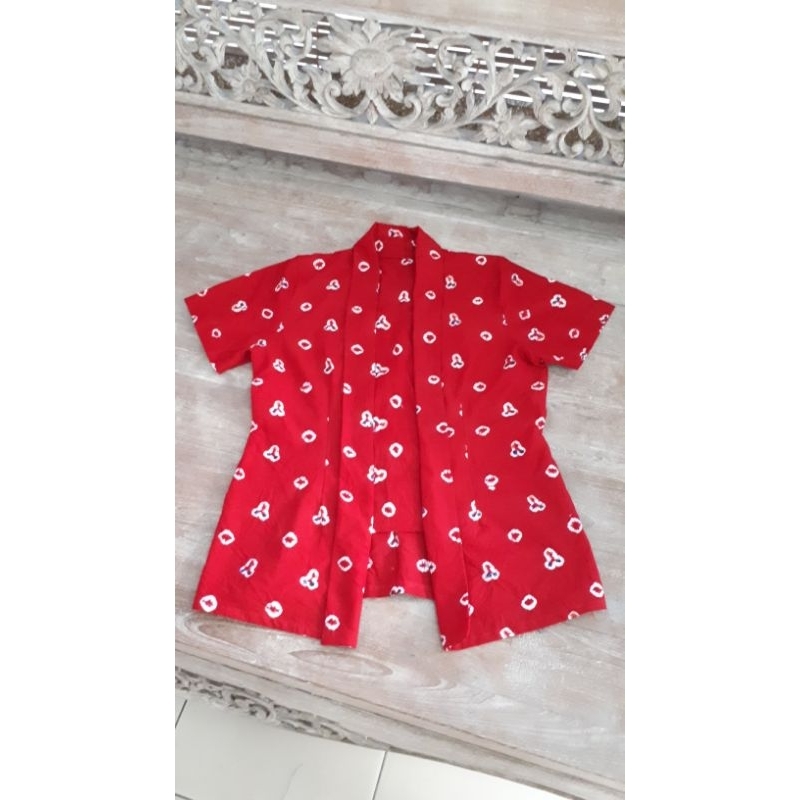 Atasan blouse kutu baru jumputan solo