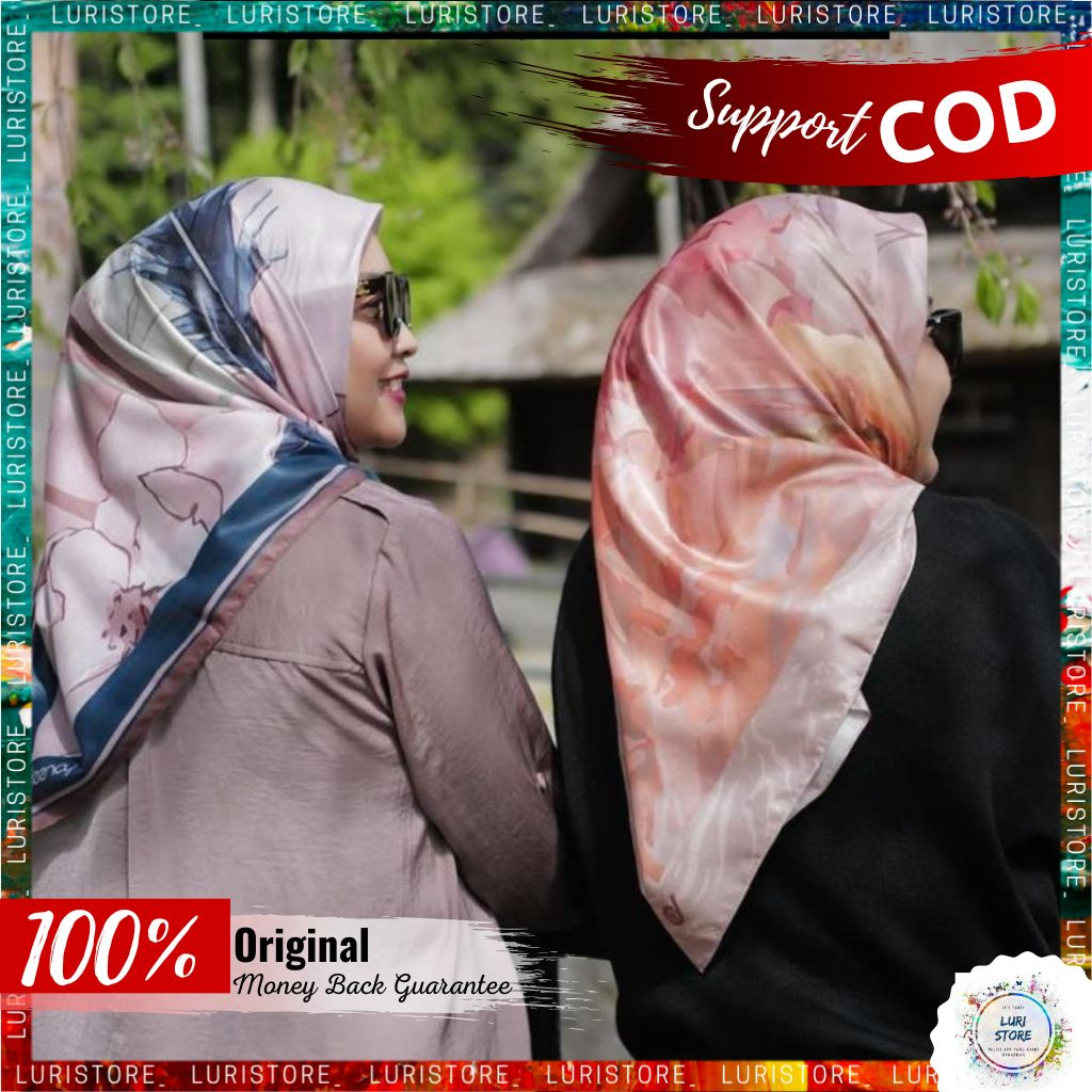 KERUDUNG DEENAY TERBARU HARU SERIES Hijab Jilbab Segi Empat Segiempat Voal Motif Denay Ori