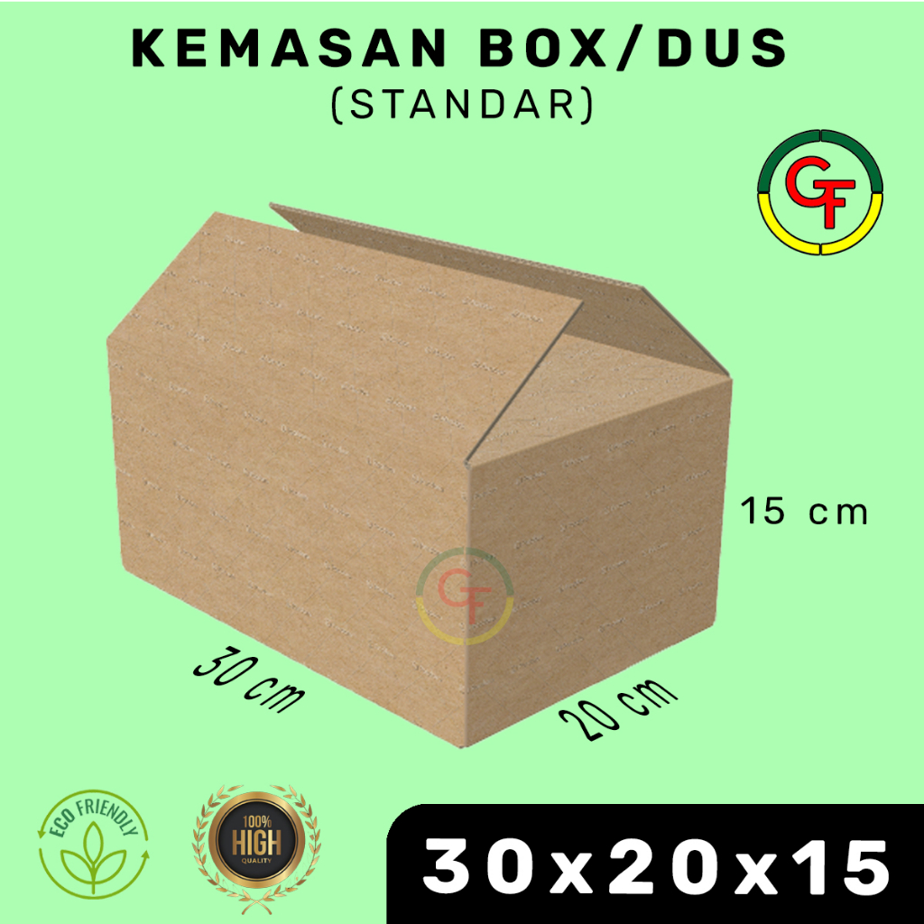 

Kardus Box Kotak Dus Packing Medium Polos 30x20x15 cm