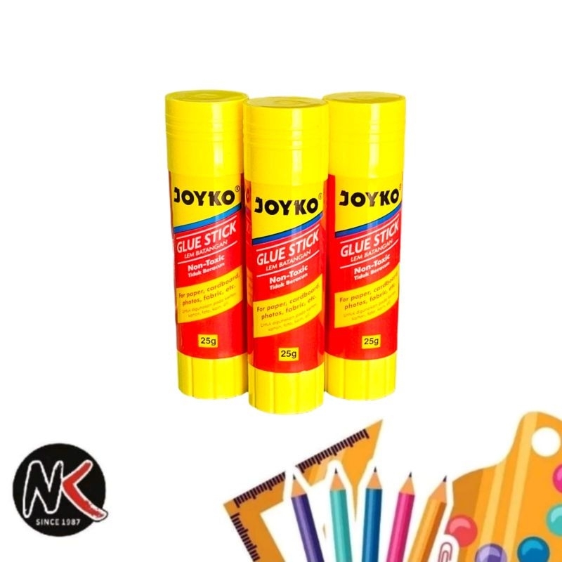 

Lem Stik/Glue Stick/Lem kertas/Lem putar (puter) JOYKO GS-25 gram