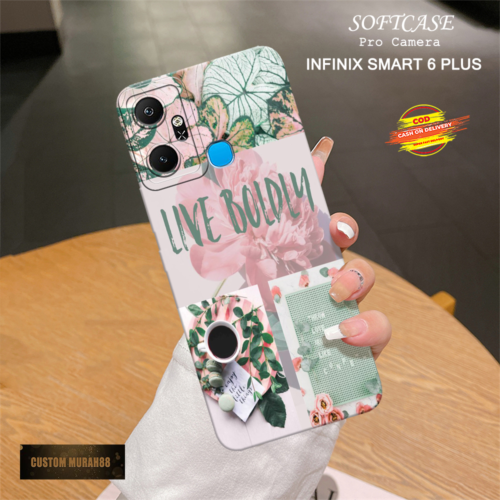 Case Infinix Smart 6 Plus - Fashion Case AESTHETIC - Casing Hp Infinix Smart 6 Plus - Softcase Infin