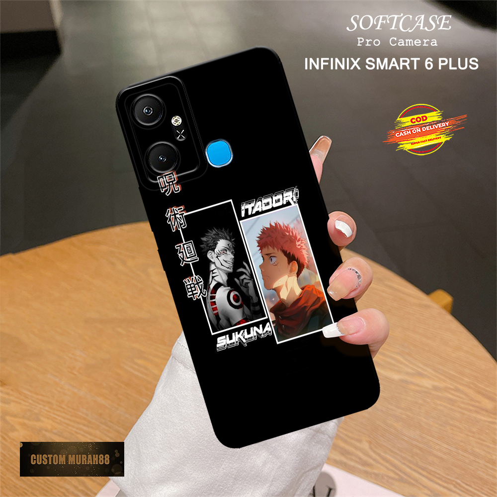 Case Infinix Smart 6 Plus - Fashion Case ANIME - Casing Hp Infinix Smart 6 Plus - Softcase Infinix S
