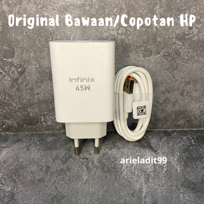 Charger Original 100% Copotan Hp Infinix 45 Watt