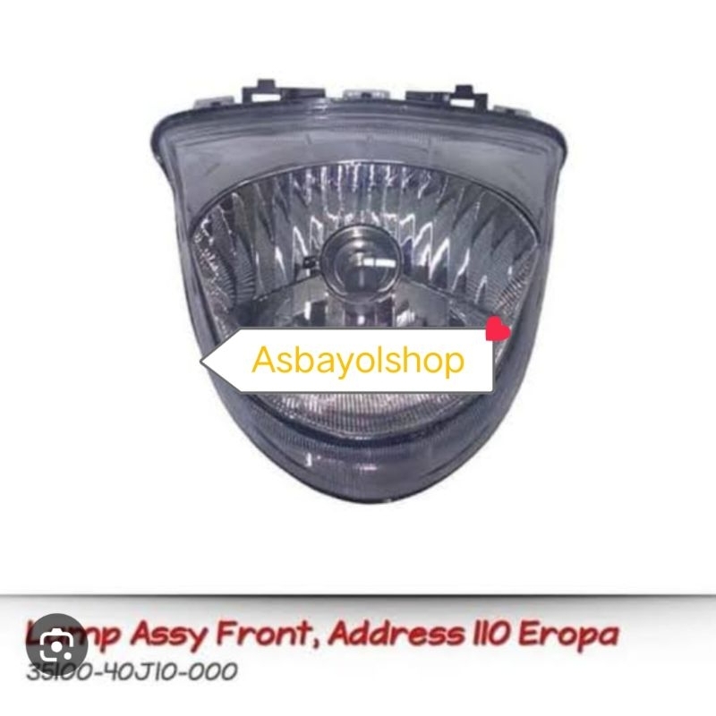 Lampu depan Address Versi Eropa 110 cc sgp