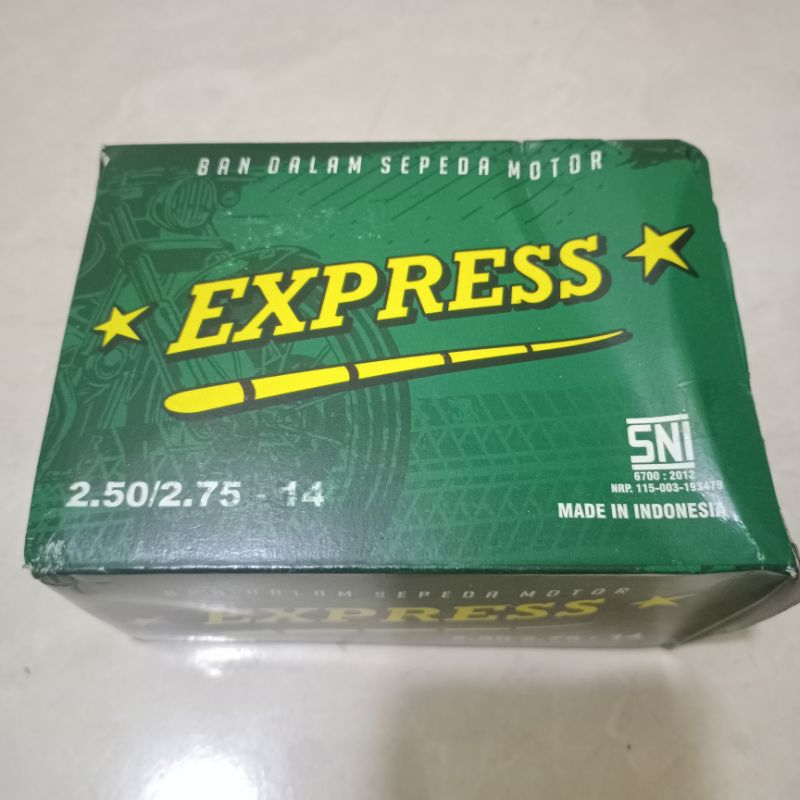 Ban dalam ring 14 XPRESS 250/275-14 ukuran ban 80/90-14