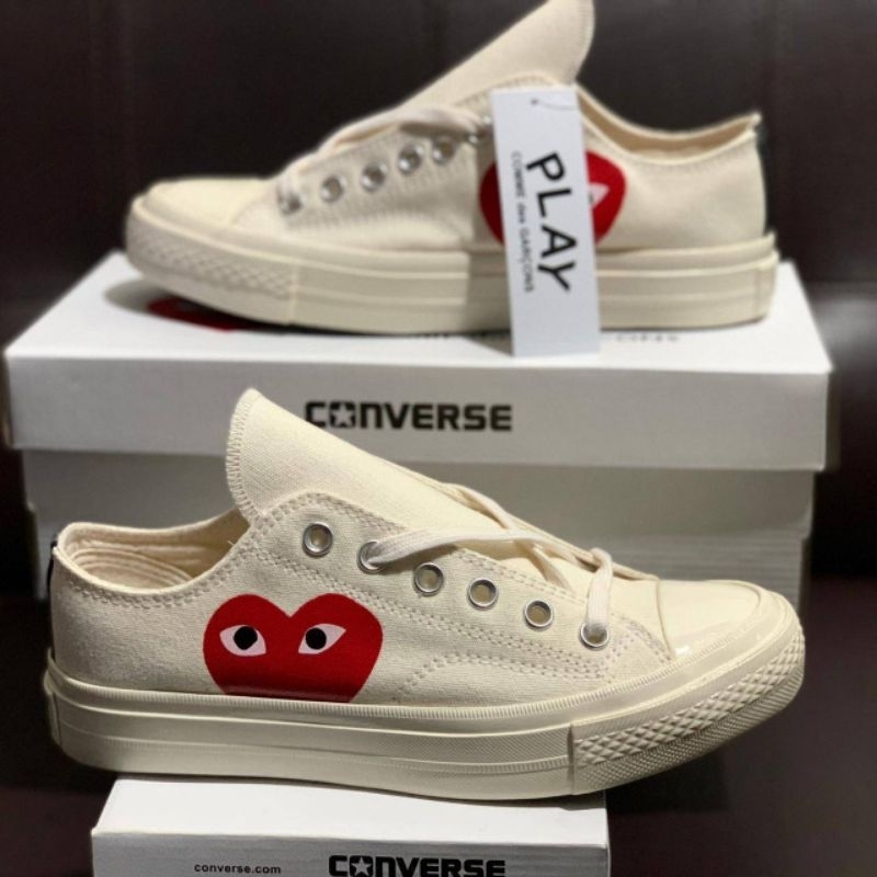(SHOES) sepatu premium quality Converse 70s cdg FREE KAOS KAKI + STIKER