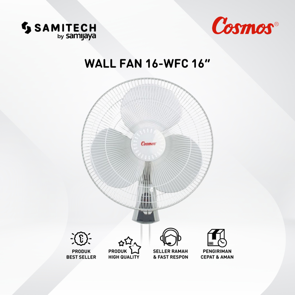 KIPAS ANGIN DINDING - WALL FAN COSMOS 16-WFC / 16 WFC / 16WFC 16" BERGARANSI