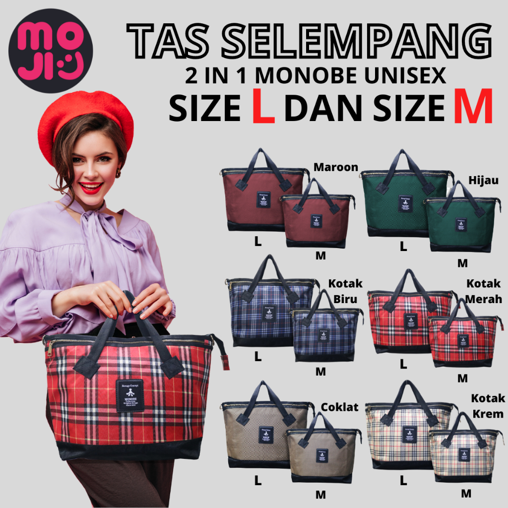 Tas Selempang Wanita MONOBE Medium Dan Large