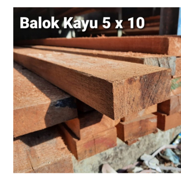 BALOK UKURAN 5x10 KAYU / Kayu Balok 10 X 5 4 METER SUPER MERANTI