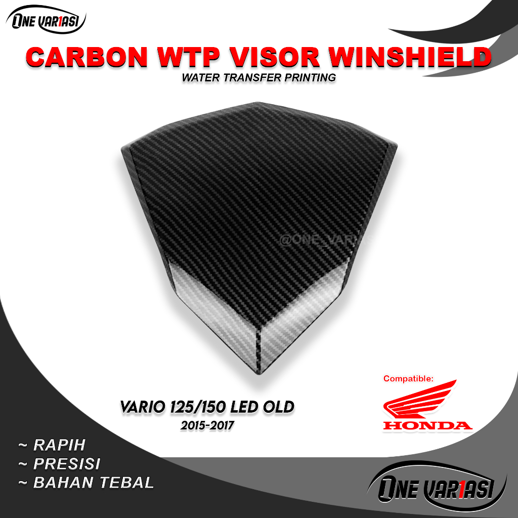 VISOR VARIO 125 LED OLD / VARIO 150 LED OLD VISOR CARBON WINSHIELD