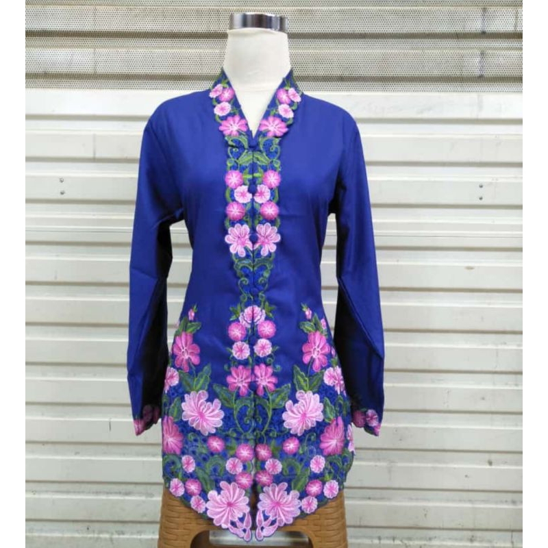 Kebaya Encim Betawi Modern Lengan Panjang Bordir Katun Jumbo Kebaya Kartini Wisuda