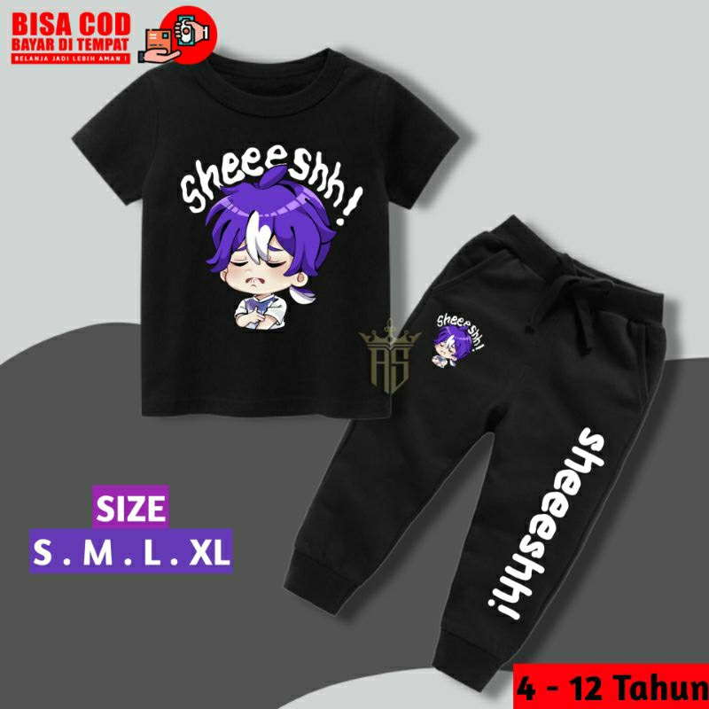 Setelan Anak Kaos & Jogger Anak Emote Mobile Legends MLBB Kekinian Terbaru