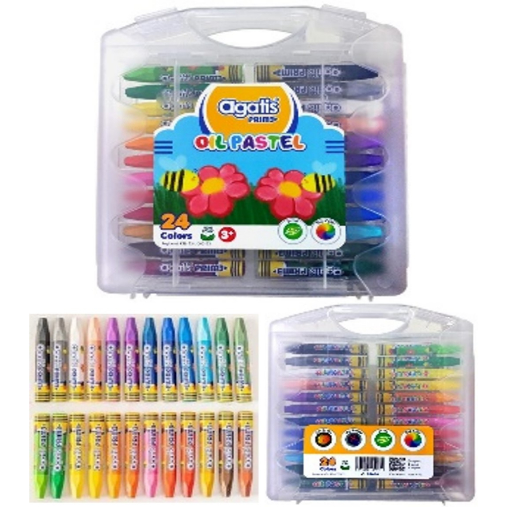 

Crayon Oil Pastel Agatis Prime 24 Colors / Krayon Minyak Agatis Prime 24 Warna