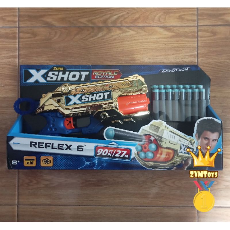 Zuru Xshot REFLEX 6 GOLD Royal Edition