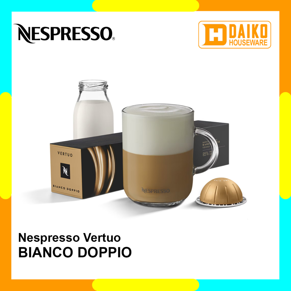 

Capsule Nespresso Vertuo Bianco Doppio For Milk - Kopi Kapsul Barista Creations Series