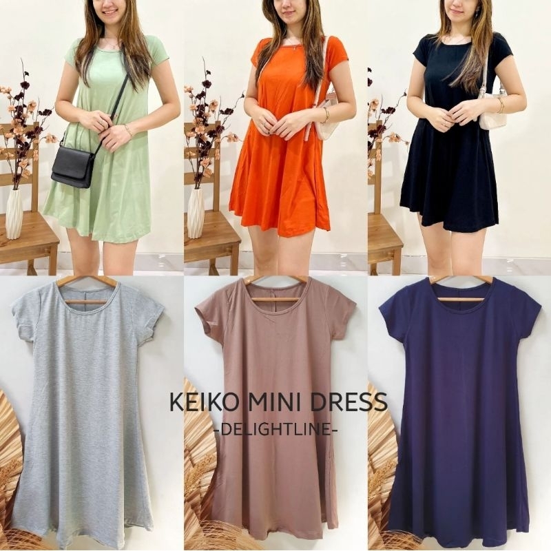 DELIGHTLINE - KEIKO Mini Dress Polos Casual Rayon Spandex