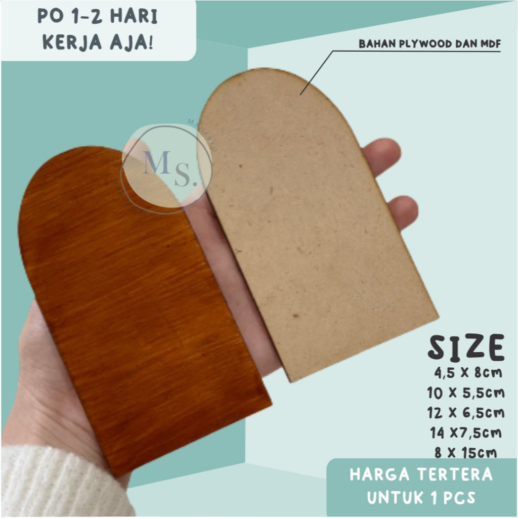 READY Chipboard kayu custom kubah dome arch jendela setengah lingkaran untuk hiasan mahar scrabbook baahn mdf / plywood isi mahar hiasan figura mahar pigura mahar dekorasi pernikahan tunangan engagement gift kayu ukir timbul craft bahan kerajinan TERLARIS