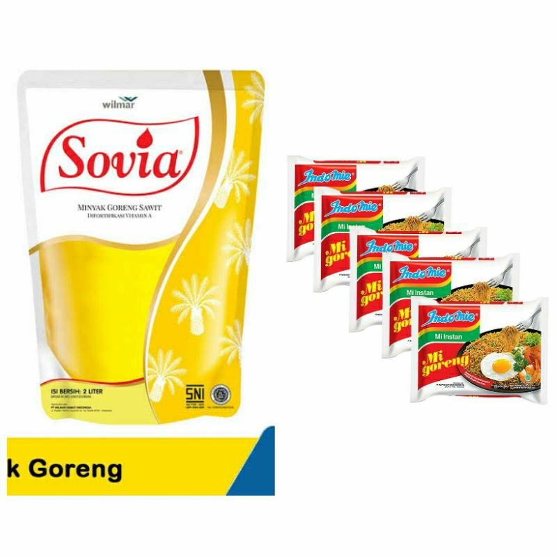 

Paket Minyak Goreng 2 Liter dan Indomie 5 Pcs