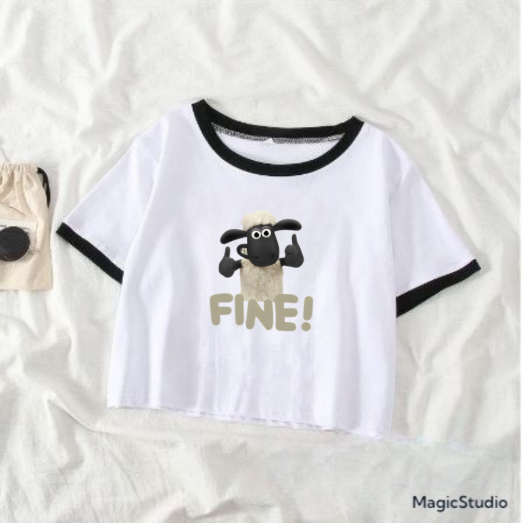 JBF Baju Crop Untuk Anak Perempuan Setelan Celana Kulot Dan Crop Ringer Fine