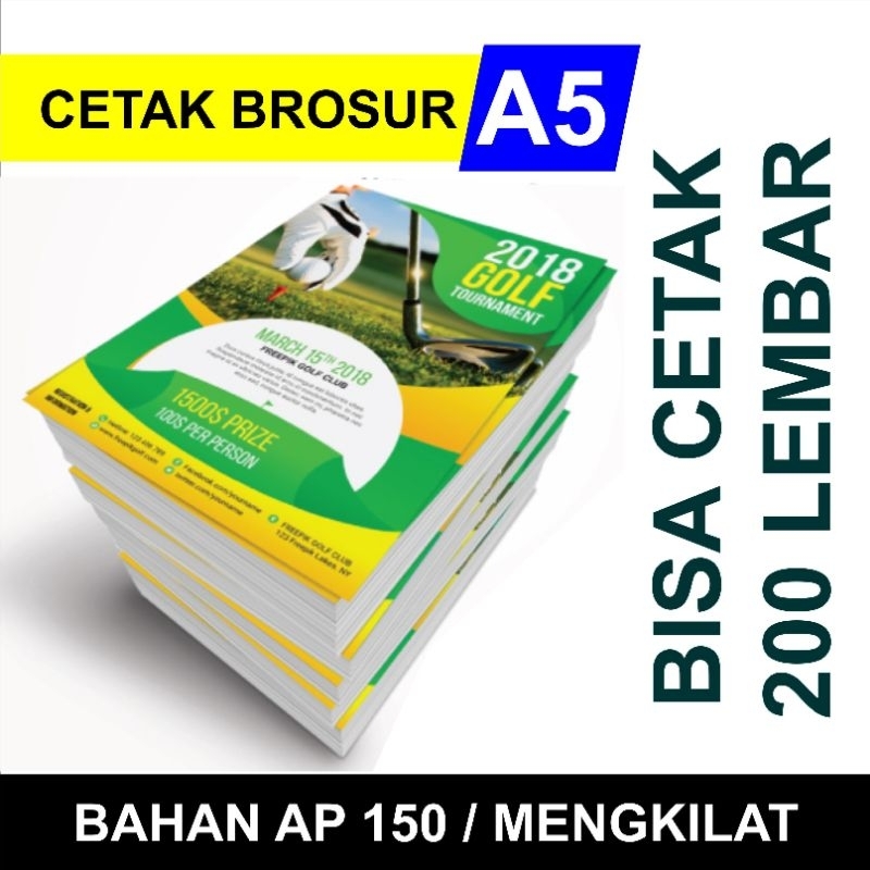 

cetak brosur leaflet pamflet uk. a5 (200 lembar)