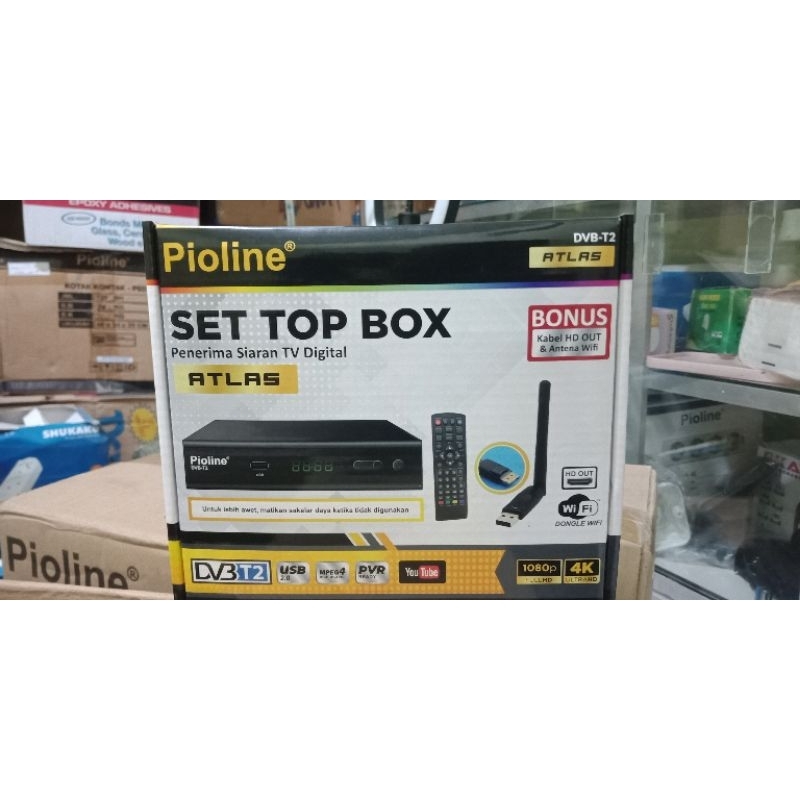 stb pioline//set top box pioline garansi 1blan