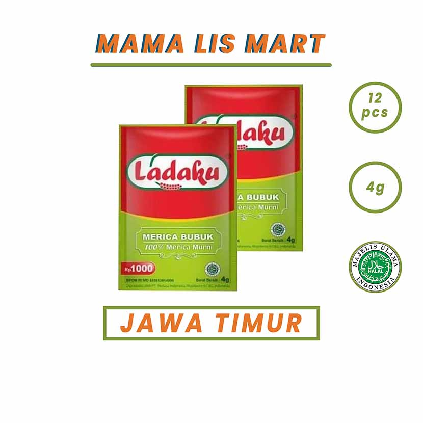

LADAKU MERICA BUBUK RENCENG ISI 12 4gr SERIBUAN [JAWA TIMUR]