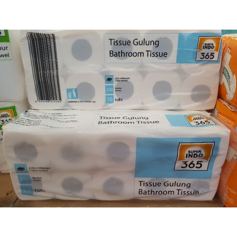 Superindo Tissue Gulung Bathroom Tissue 10 rolls 230sheets 2ply