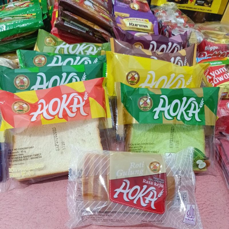 

Roti Aoka Roti Panggang isi coklat roti lembut