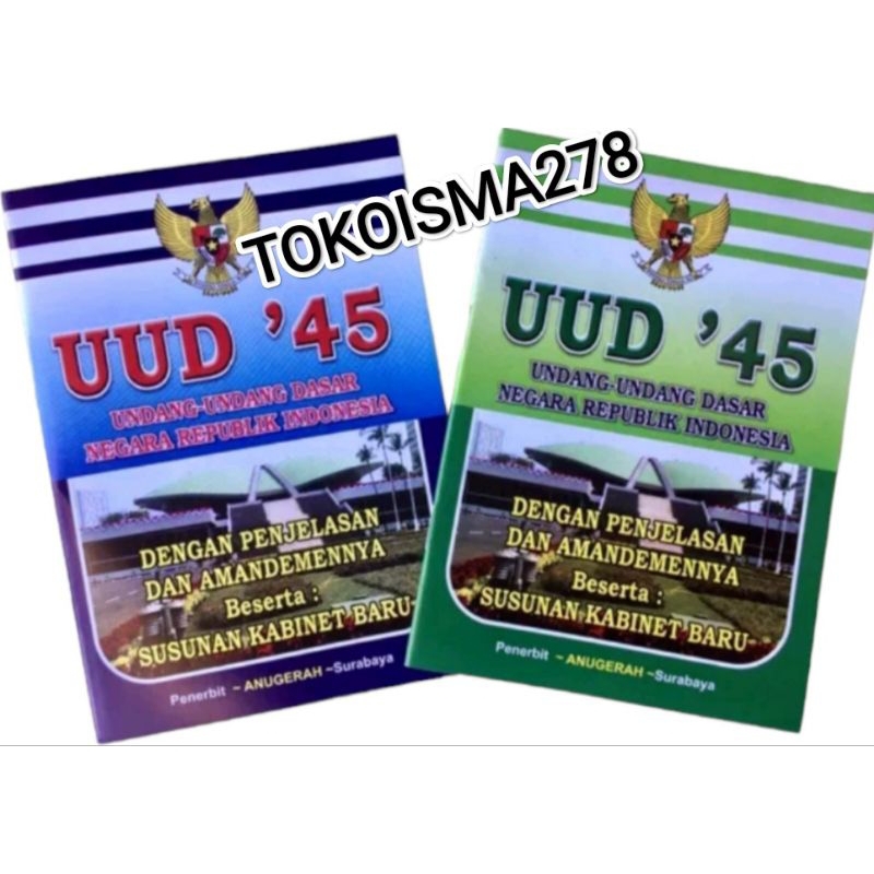 

BUKU UUD 45 TERBARU SAMA SUSUNAN KABINET TERBARU