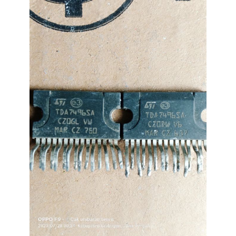 IC TDA 7496 SA AUDIO TV CABUTAN ORIGINAL